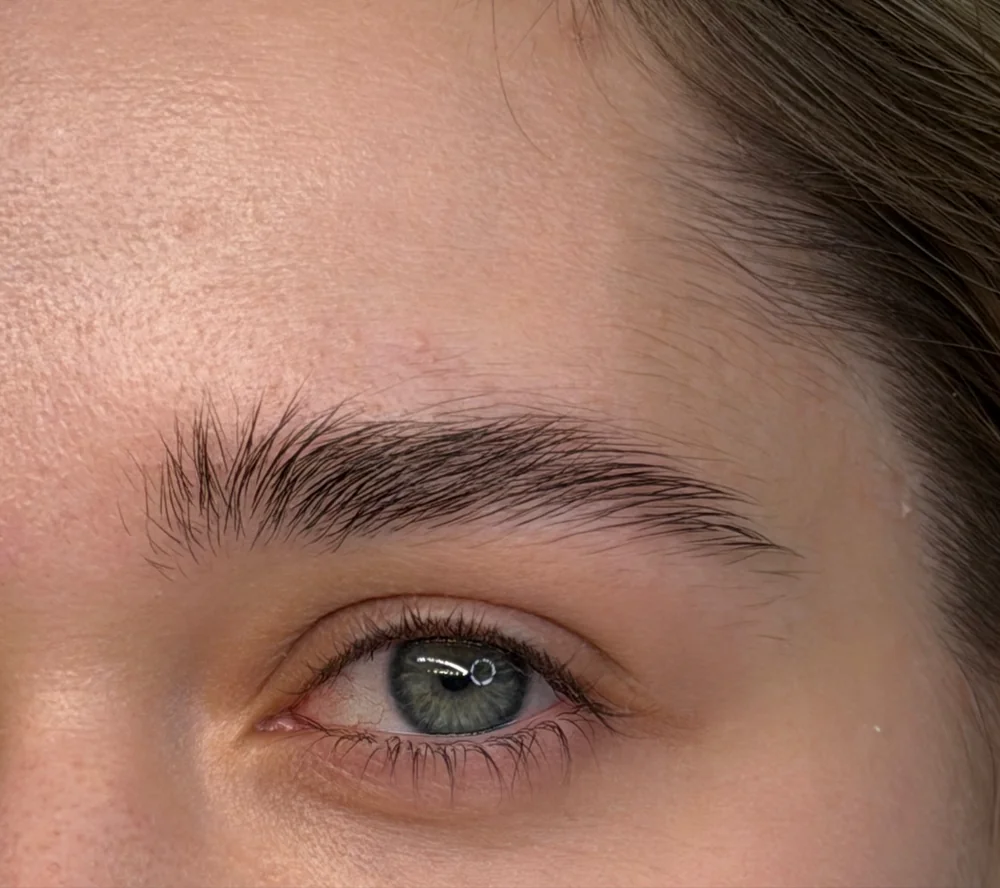 Natural brow before lamination